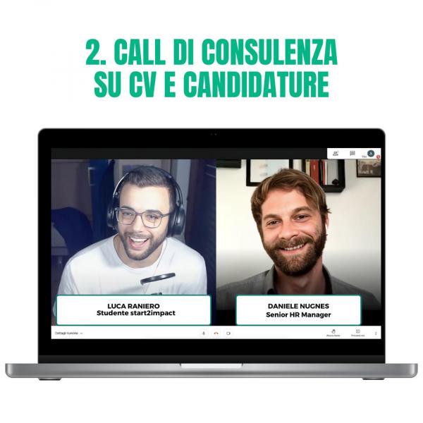 2. Call di consulenza su CV e candidature