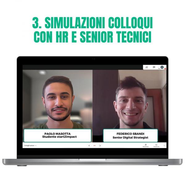 3. Simulazioni colloqui con HR e Senior Tecnici