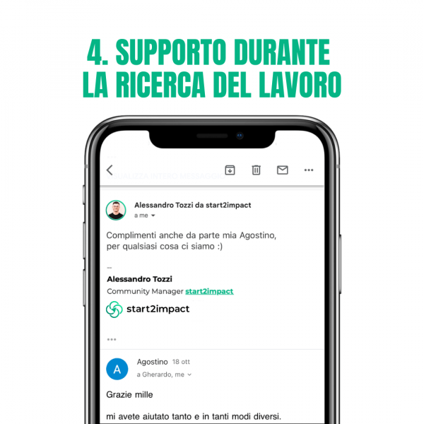 4. supporto durante la ricerca del lavoro